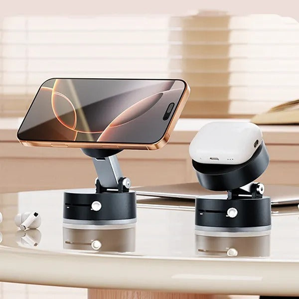 360° Rotating Magnetic Phone Holder – Foldable Adjustable Mobile Stand for Desk, Car & Home | Strong Magnetic Mount